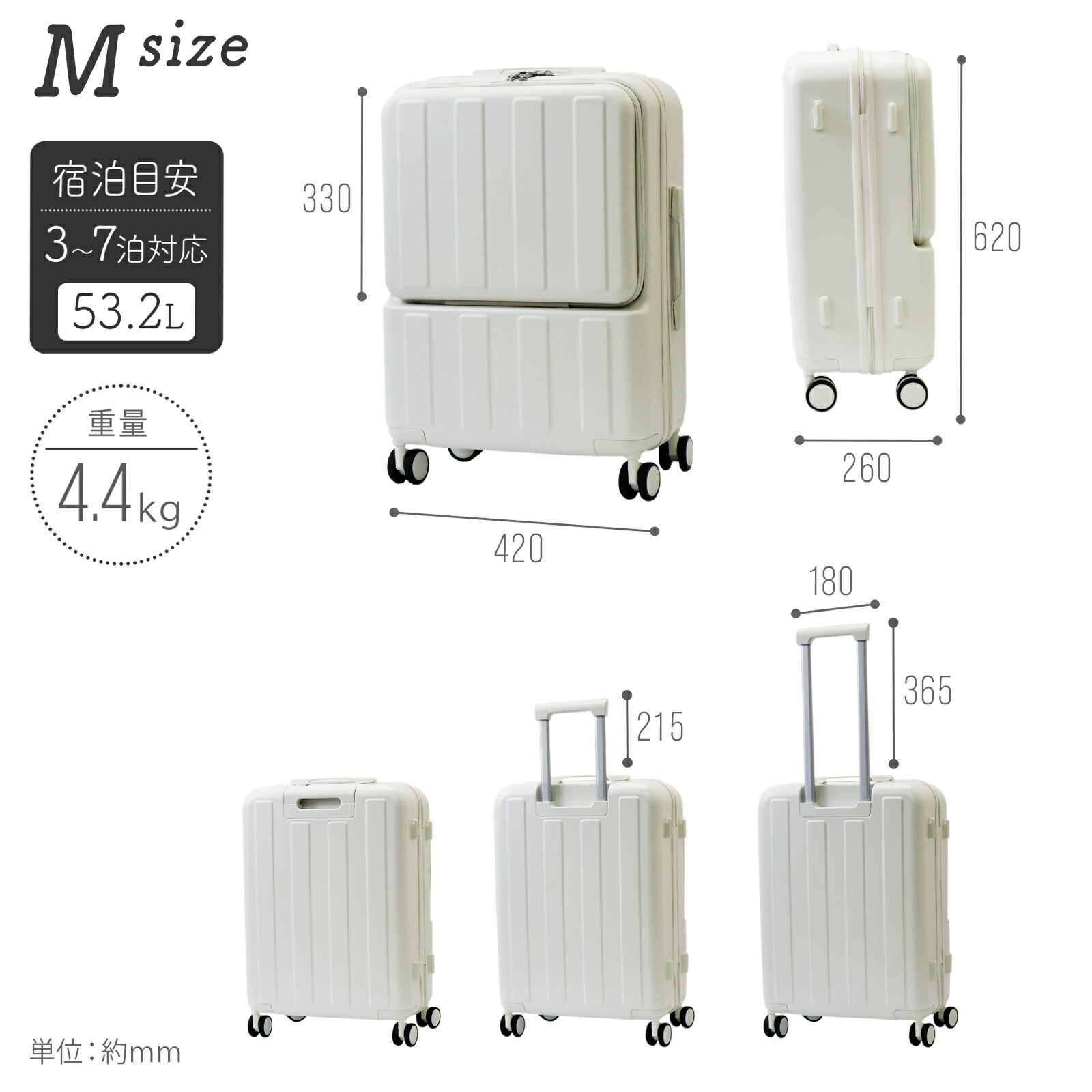 楽天市場】【☆最大1,000円OFFクーポンあり】スーツケース 前開き