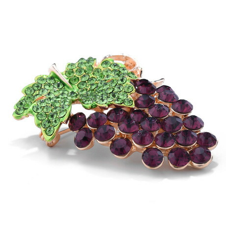 楽天市場】スワロフスキー 葡萄 ブローチ☆ギフトポーチ付き☆ : Aquarius