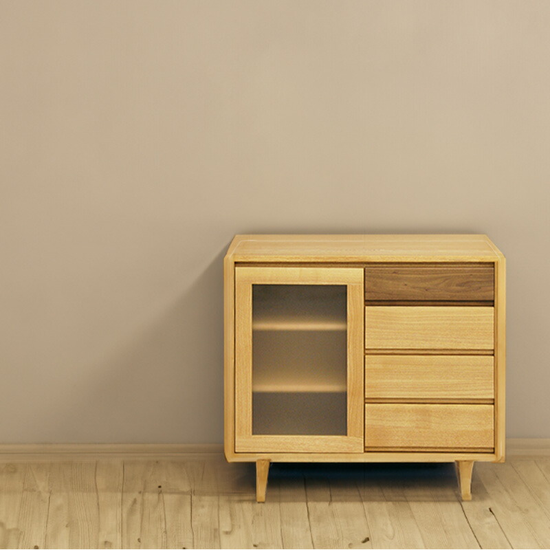 楽天市場】サイドボード リビングボード リビングキャビネット 幅90cm