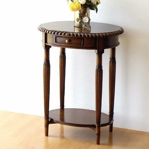 コンソール】曙工芸製作所 サイドテーブル 花台 飾り台 収納棚 電話台