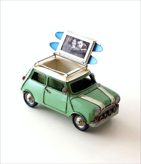 楽天市場】置物 オブジェ ミニクーパー おもちゃ アンティーク調