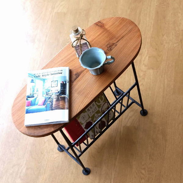 楽天市場】テーブル付きマガジンラック おしゃれ スリム マガジン