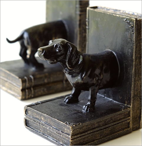 楽天市場】ブックエンド おしゃれ アンティーク レトロ 犬 イヌ 動物