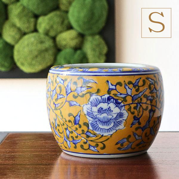 楽天市場】植木鉢 おしゃれ 陶器 火鉢 陶器鉢 メダカ鉢 金魚鉢 丸型