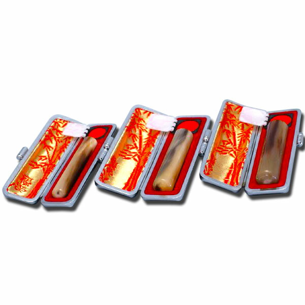 楽天市場】オランダ水牛/3本セット中/実印15mm+銀行印13.5mm+認印10.5