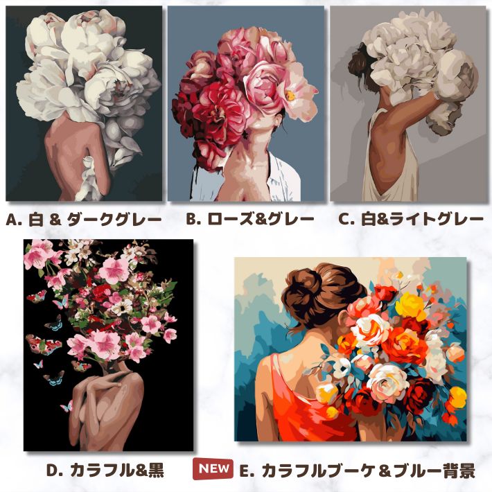 花の絵 油絵 油絵マット付きマット白色 花の絵 油絵 油絵マット付き