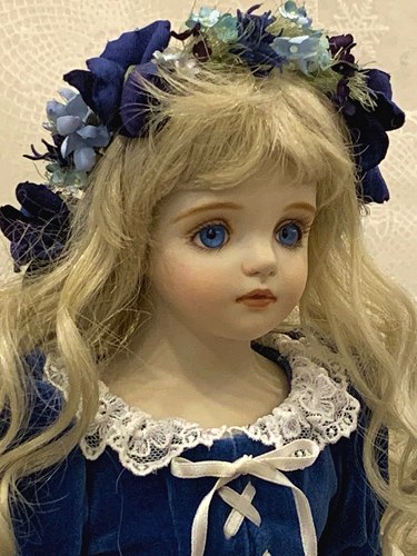 楽天市場】若月まり子 創作ビスクドール「エンジェル ブルーレイク