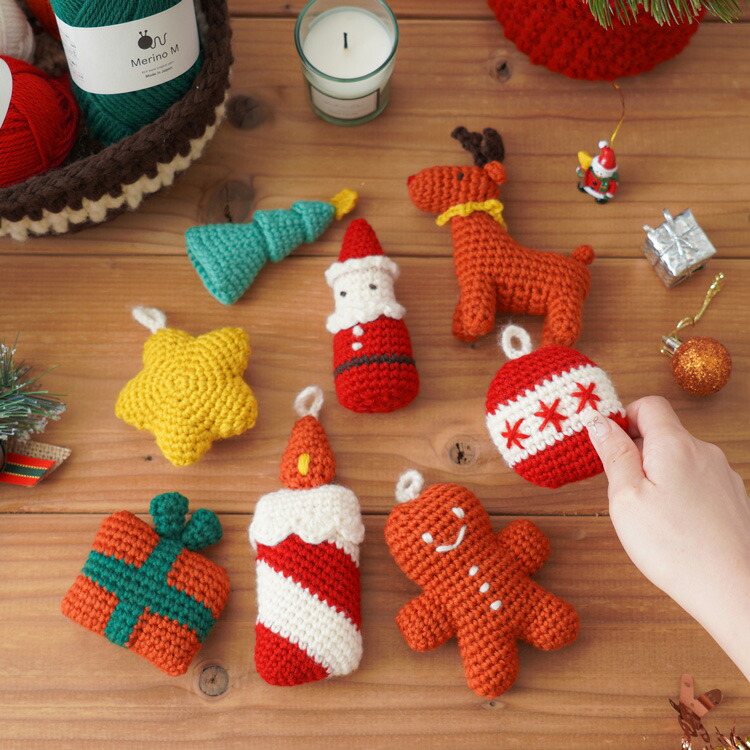 楽天市場】編み物キット 【季節の糸セット】毛糸 クリスマス
