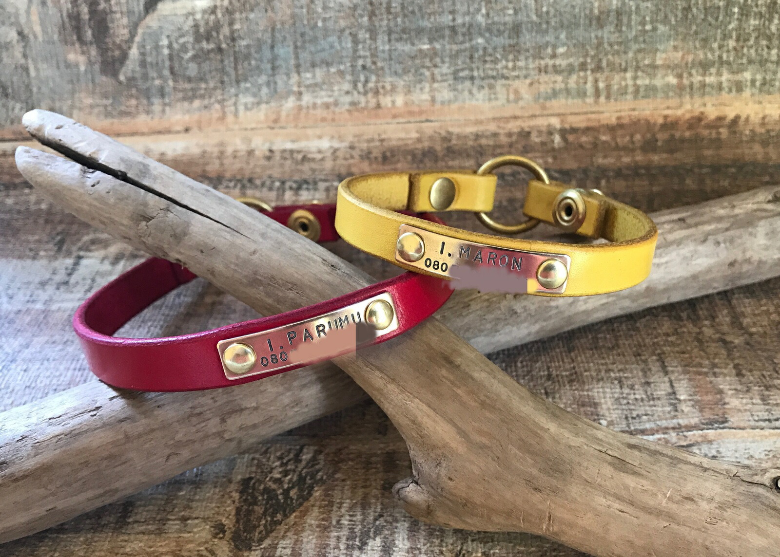 楽天市場】愛犬・愛猫用 プレミアム 手染め ネームチョーカー 迷子札