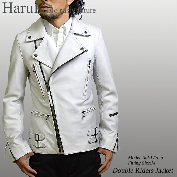 楽天市場】ライダースジャケット メンズ 本革 ダブルライダース