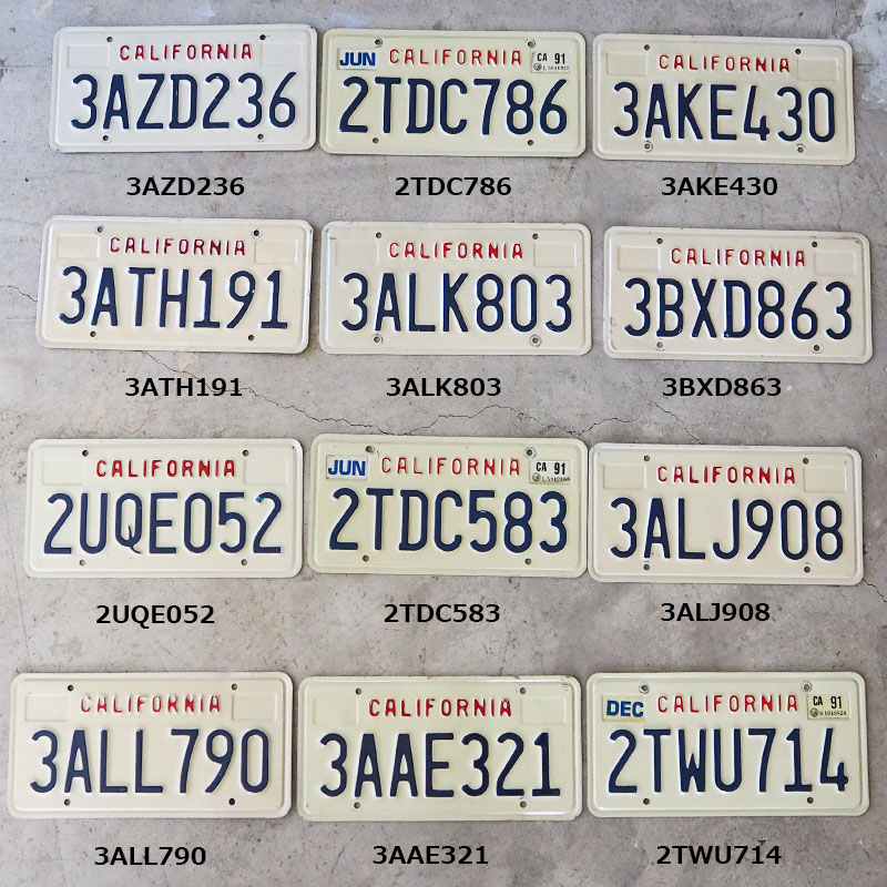 楽天市場】カリフォルニア ナンバープレート USEDヴィンテージ