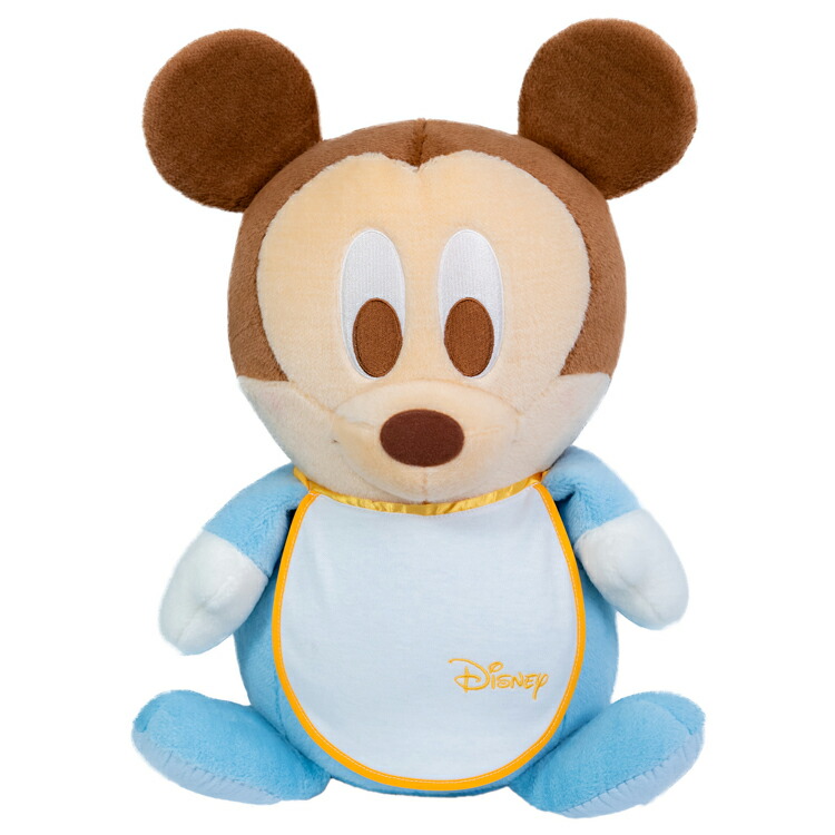 楽天市場】ミッキーマウスのスタイ付きウェイトドール ベビー1体 両足