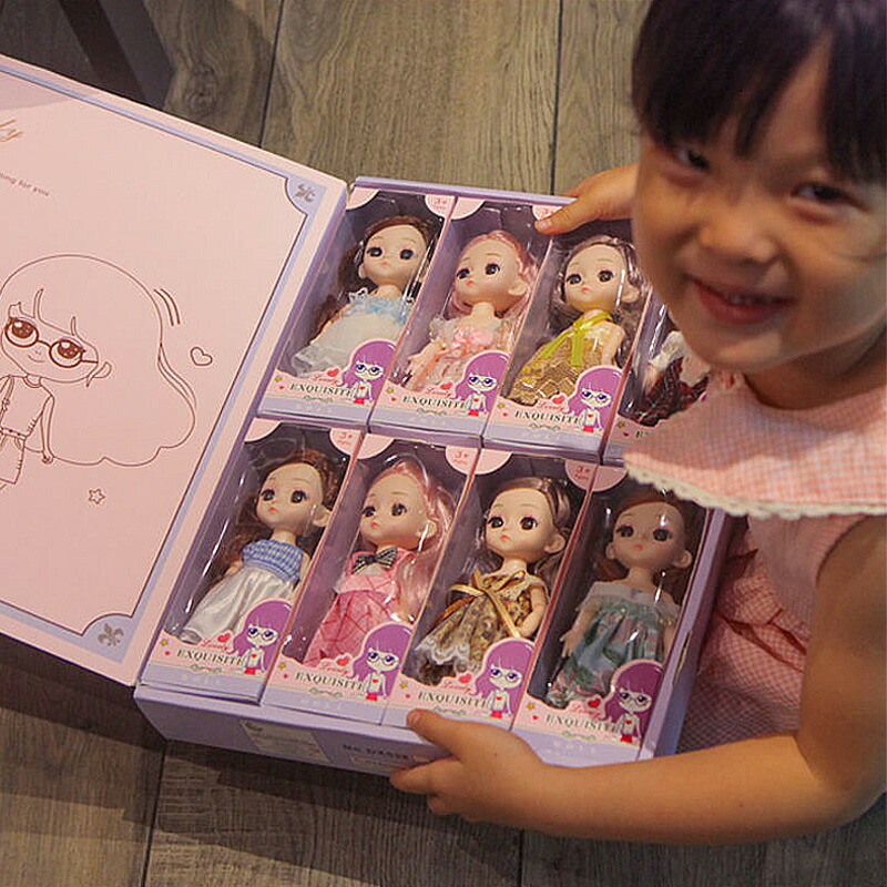 楽天市場】着せ替え人形 本体 着物 洋服 8体フルセット 関節可動 球体