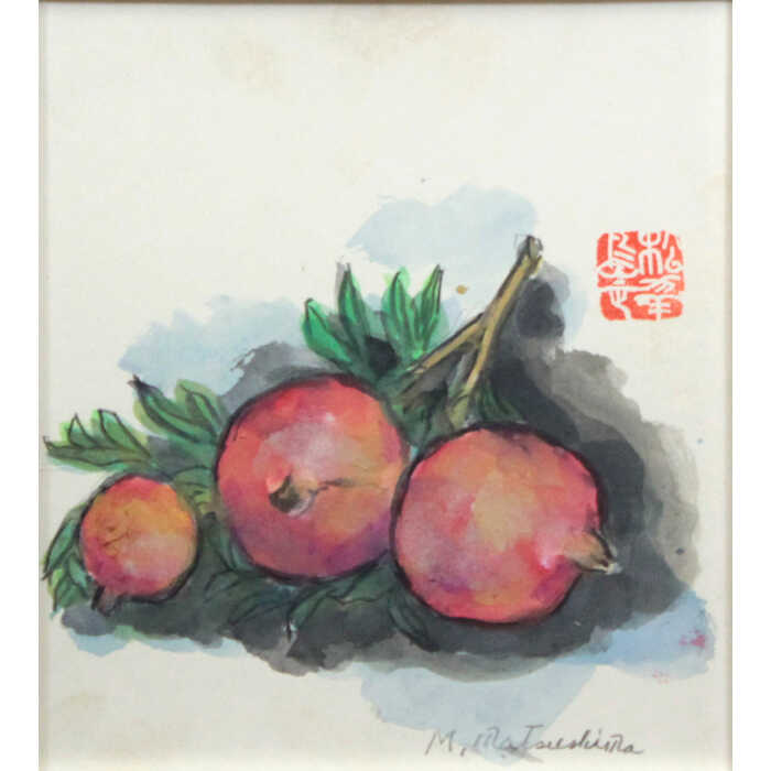 楽天市場】絵画 松島正幸 水彩画 『ざくろ』 果実 果物 静物 一点物