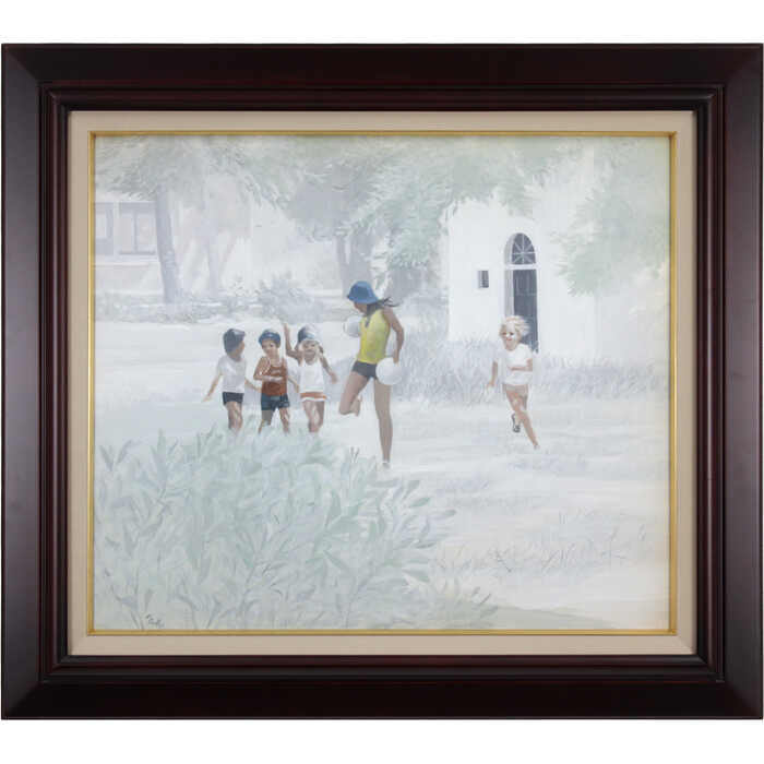 絵画 油彩画 少女 原尚子 「幼ごころ」 絵画 油彩画 少女 原尚子 「幼