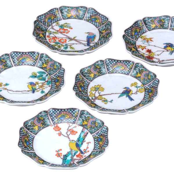 九谷焼 飾皿5枚セット 八郎 九谷焼コレクション 九谷焼飾皿5枚セット