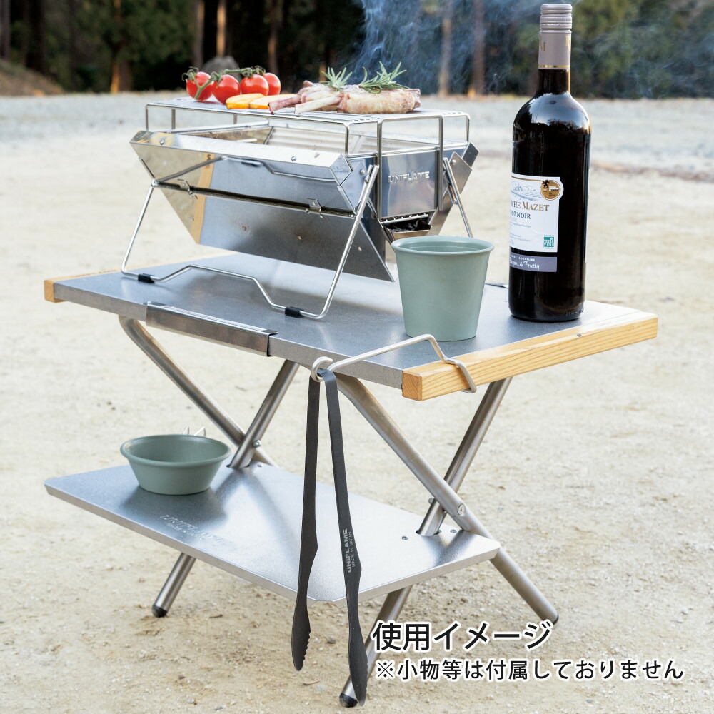 楽天市場】【まとめ2台＆収納バッグ付き】ユニフレーム 焚き火テーブル