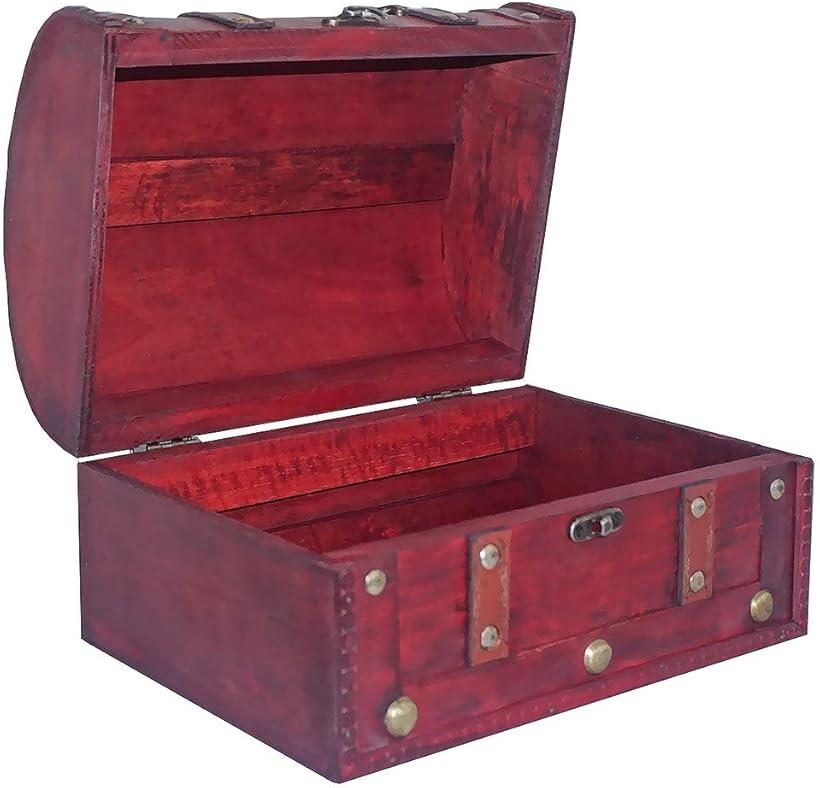 楽天市場】アンティーク調 木箱 宝箱 収納 ボックス ドーム型 : ホリック