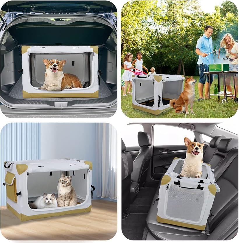 楽天市場】折りたたみペットケージ 犬ケージ ソフトクレート 犬用