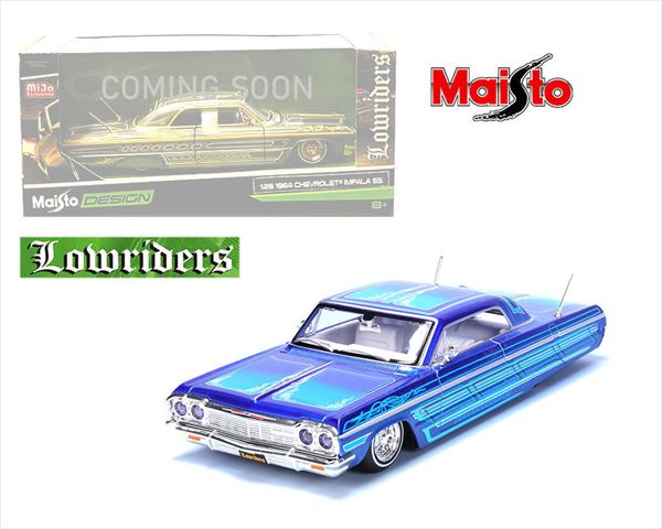 DUBシェビーインパラ ミニカー 1／24 色青 楽天市場】1964 Chevy