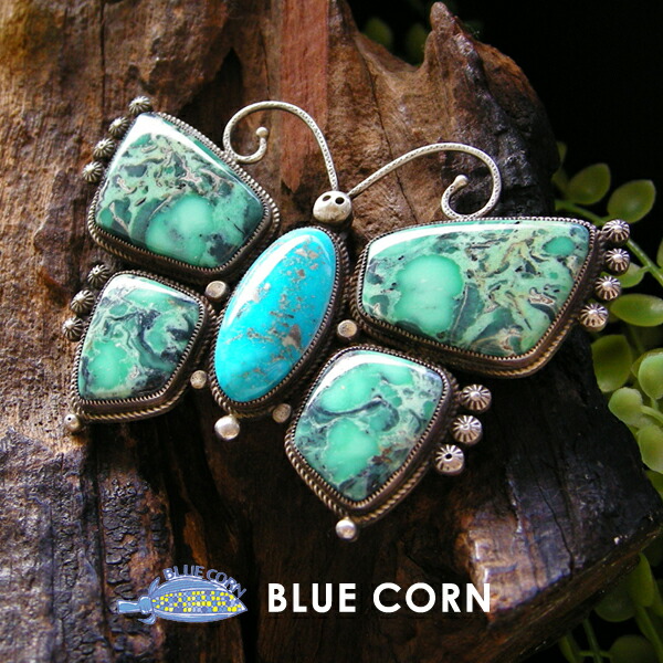 kapital キャピタル ブローチターコイズインディアンレア