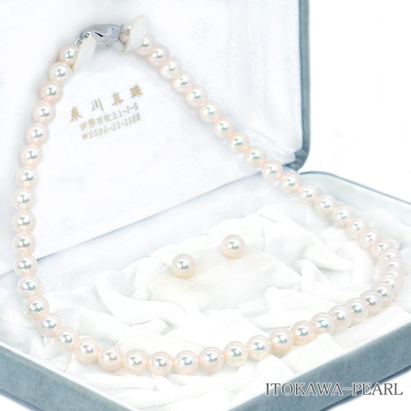 おともさん✴︎あこや真珠フラワーカービング＊①ネックレス③