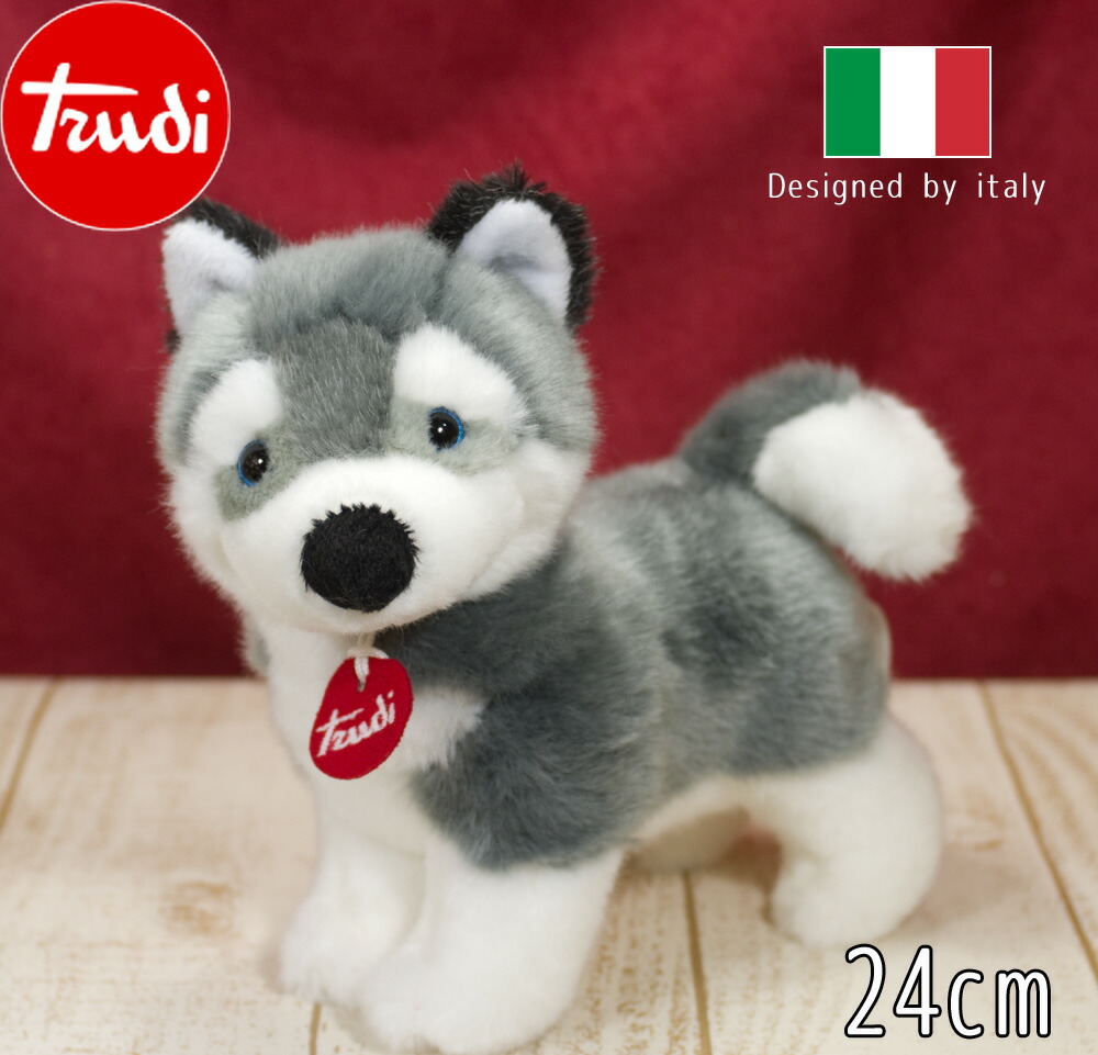 楽天市場】Trudi(トゥルディ） ハスキー 立ち 24cm 犬 いぬ テディベア