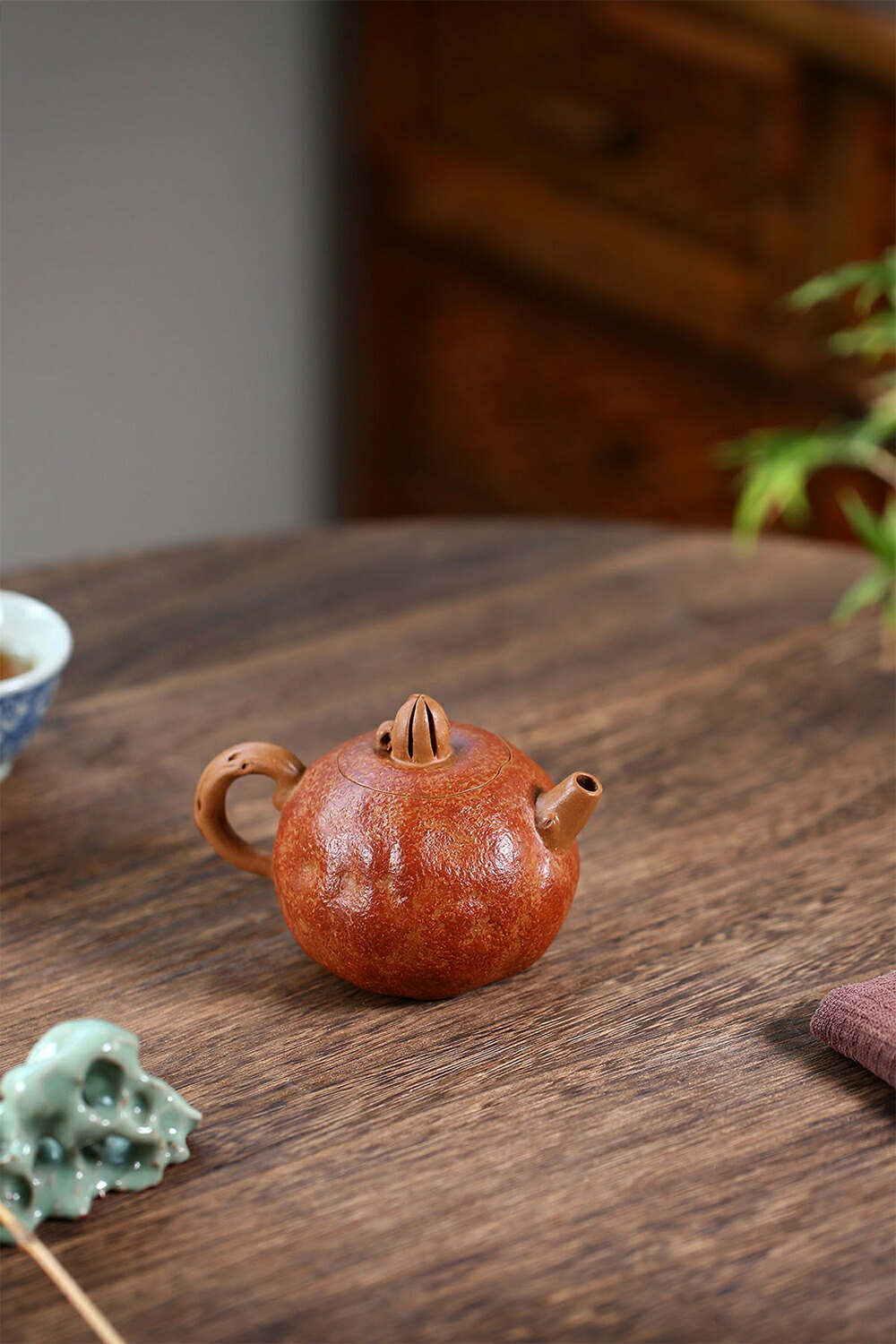 中国 紫砂 朱泥 急須 茶壷 V R6304