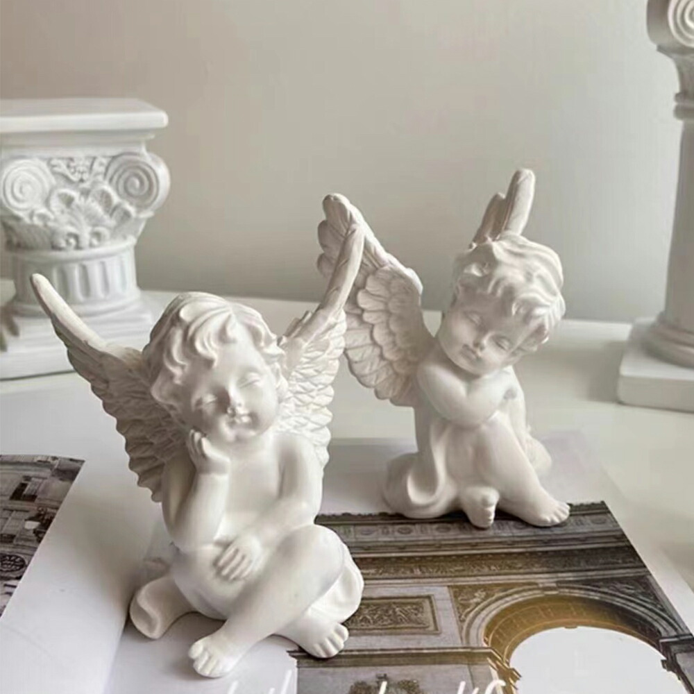 楽天市場】IwaiLoft 天使 置物 彫像 白 オブジェ ガーデンオブジェ