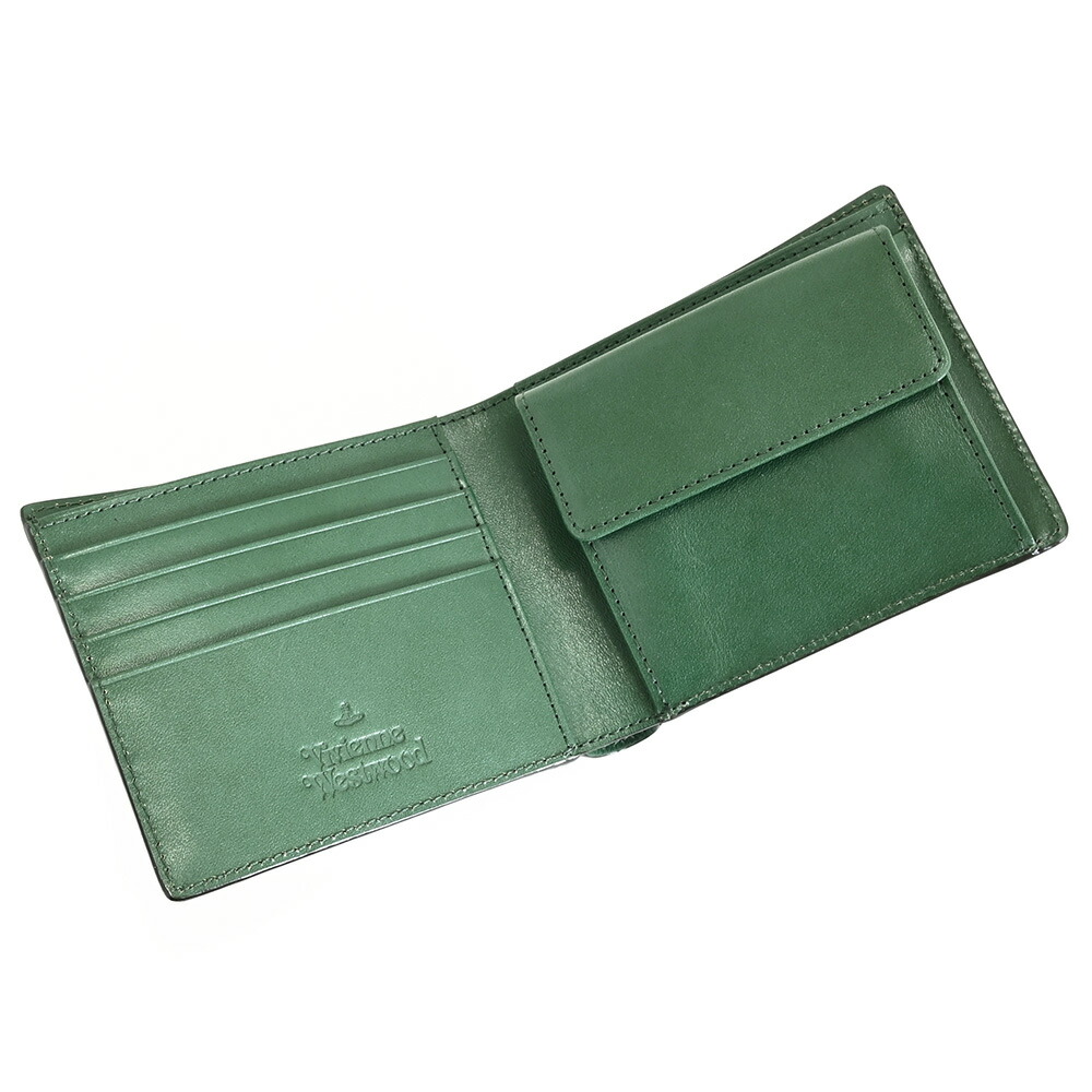 楽天市場】ヴィヴィアンウエストウッド 財布 二つ折り財布 緑(グリーン