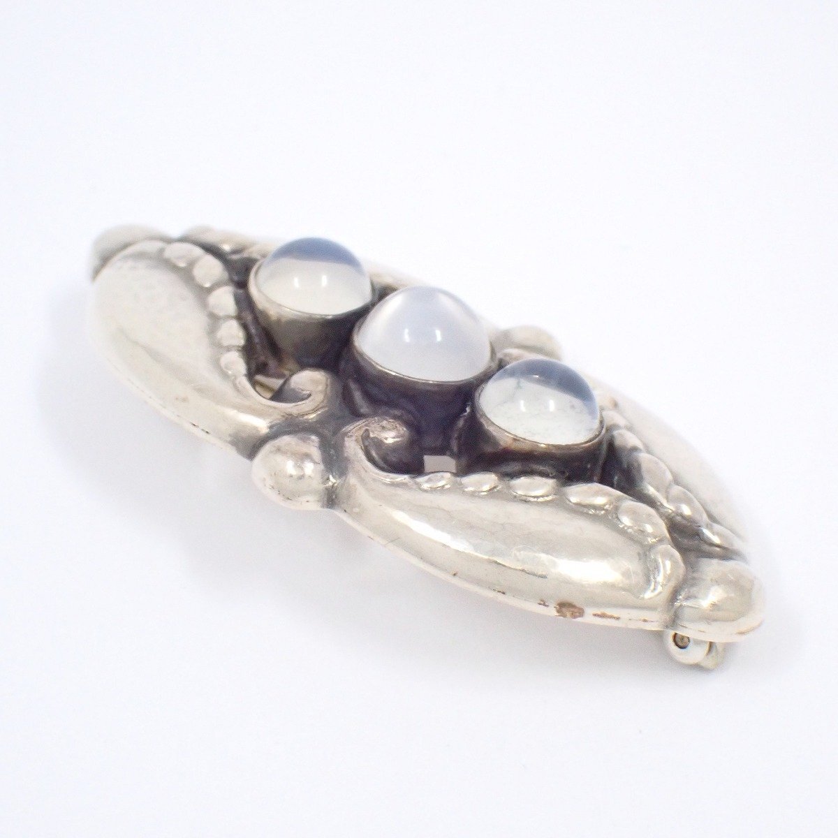 美品✨ジョージジェンセン ブローチ ムーンストーン 156 シルバー925