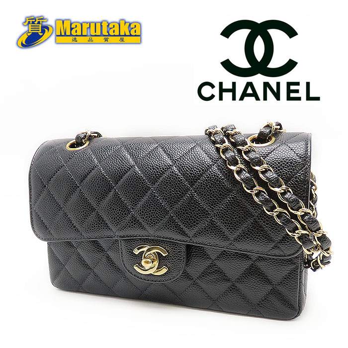楽天市場】シャネル マトラッセ23 キャビアスキン ブラック ゴールド