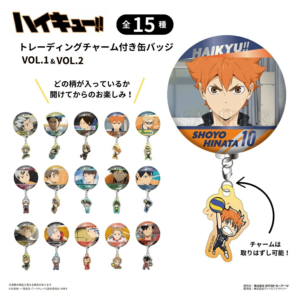 ハイキュー‼︎ ロング缶バッジ収納アルバム 特典バッジ付 グッズ