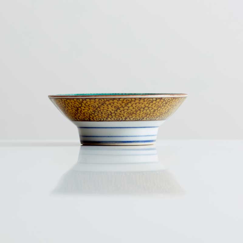 九谷焼 古九谷 初代八十吉 八十吉 青九谷 吉田屋 蔵出し 盃