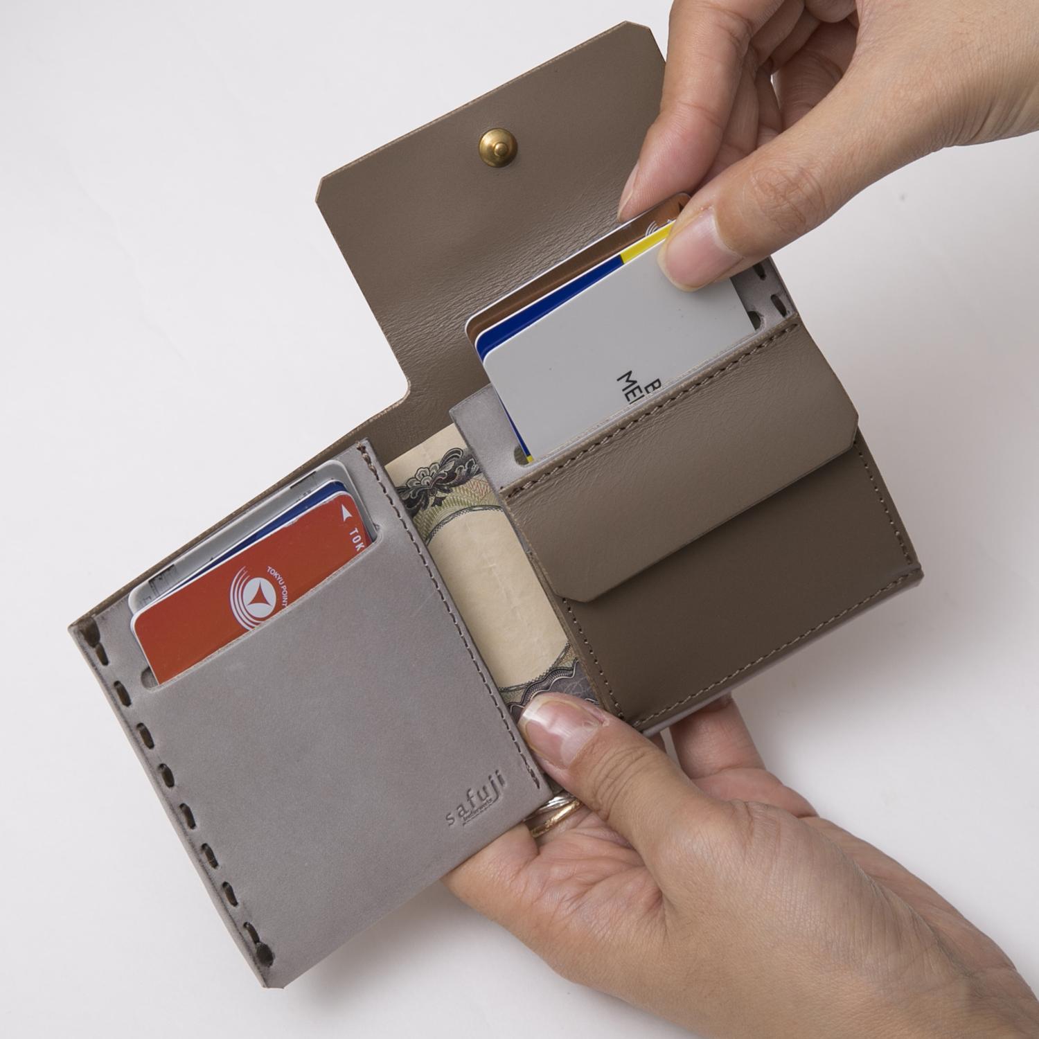 楽天市場】SAFUJI/ミニ折り財布 グレイブラック : STYLE STORE version.R