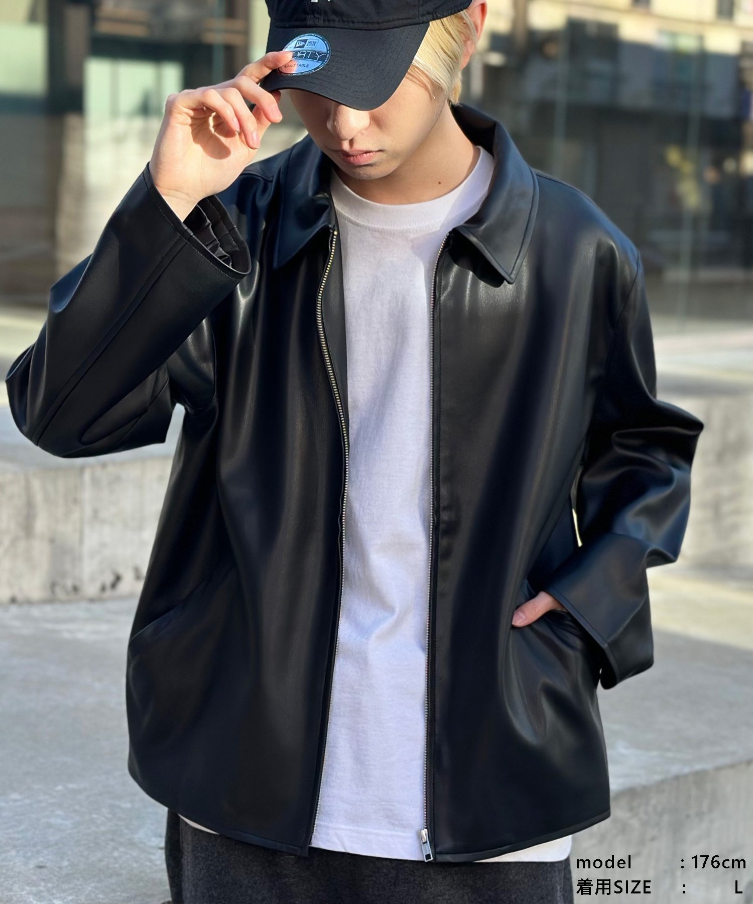 極美品 LHP lazy hazy planet シングル ライダース L 黒 極美品 LHP lazy