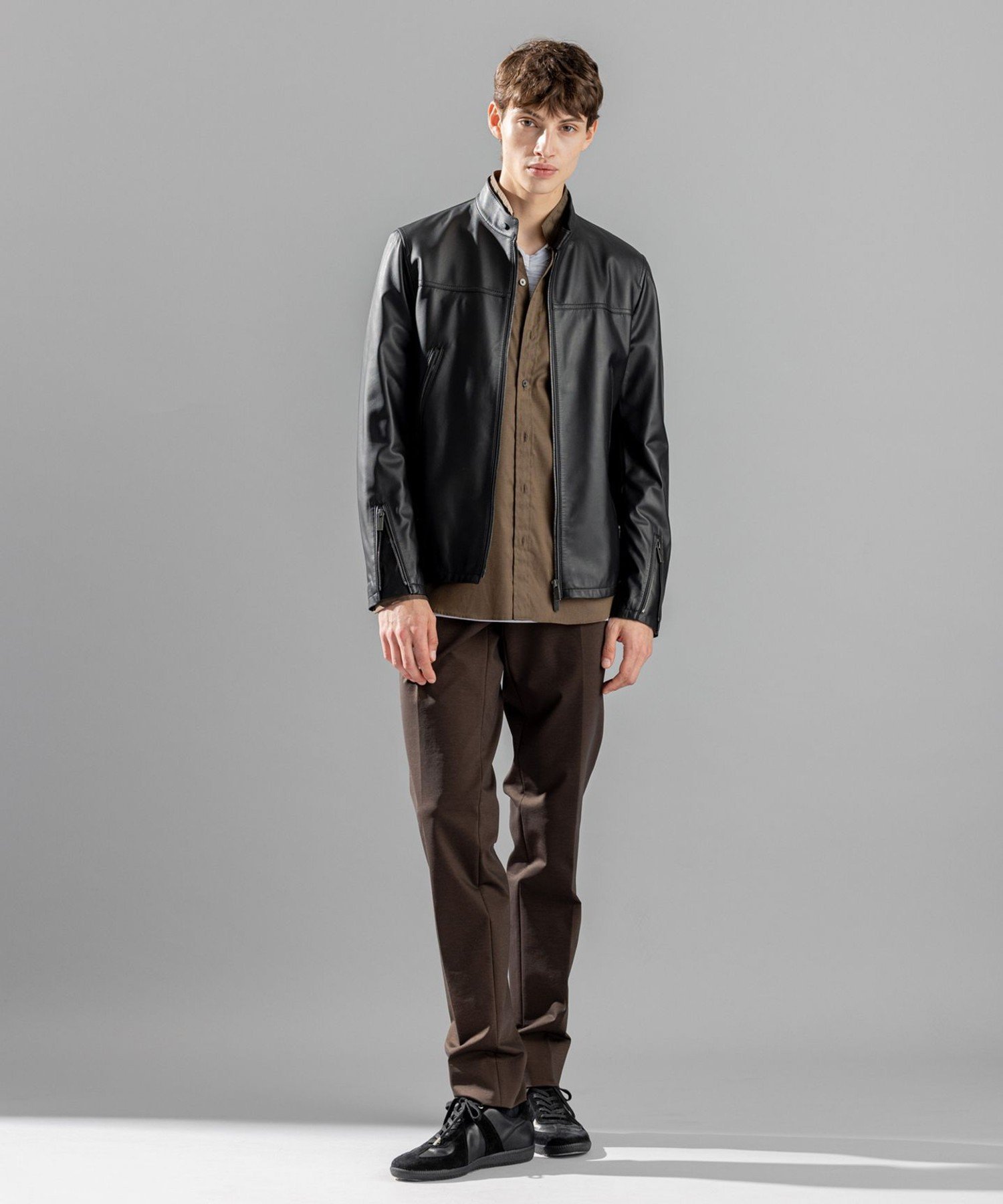 JOSEPH HOMME｜ライトラムナッパレザー シングルライダース | Rakuten