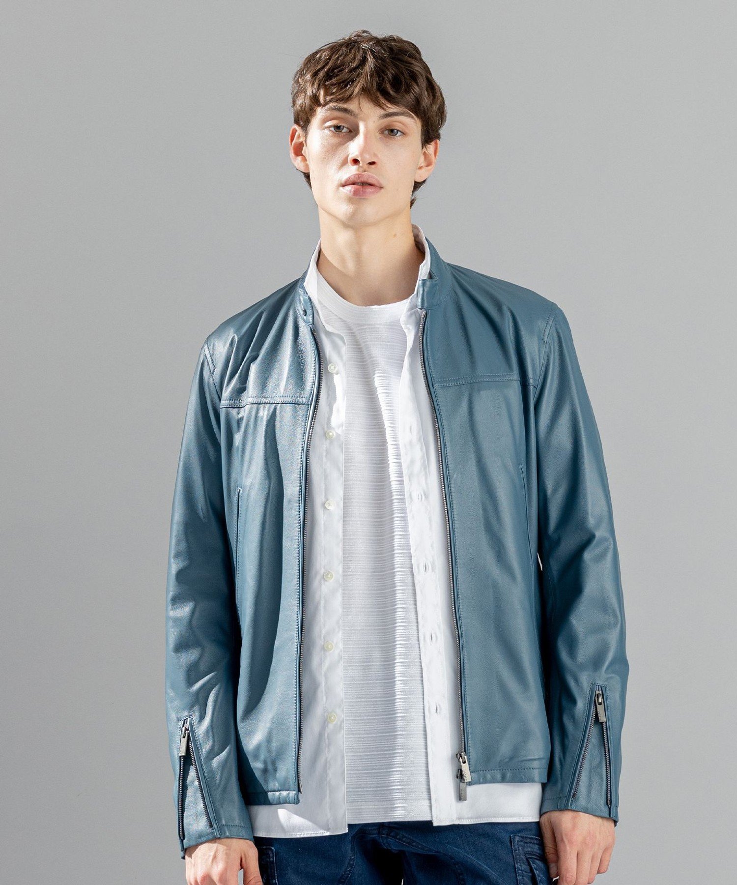 JOSEPH HOMME｜ライトラムナッパレザー シングルライダース | Rakuten