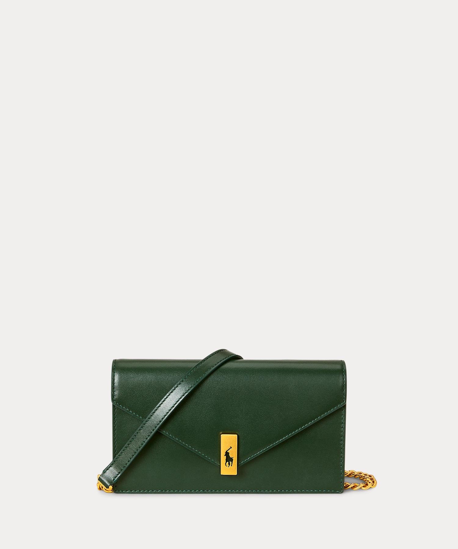 RALPH LAUREN｜Polo ID レザー チェーン ウォレット & バッグ