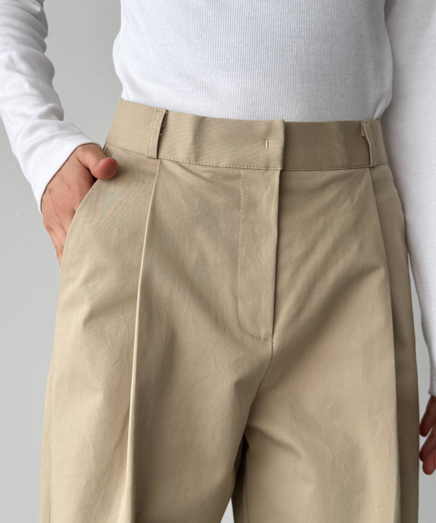 CANAL JEAN｜HARING クラシックタックパンツ | Rakuten Fashion(楽天