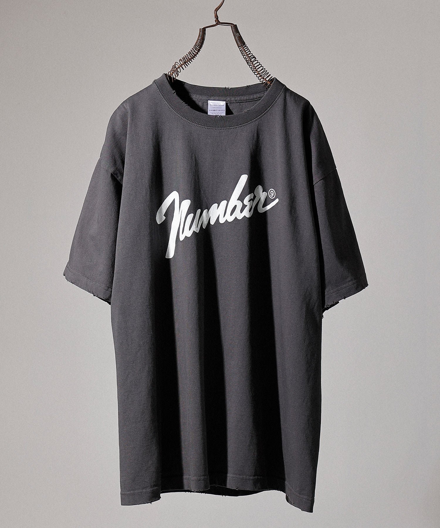 NUMBER (N)INE｜HARD WASH DAMAGE T-SHIRT | Rakuten Fashion(楽天
