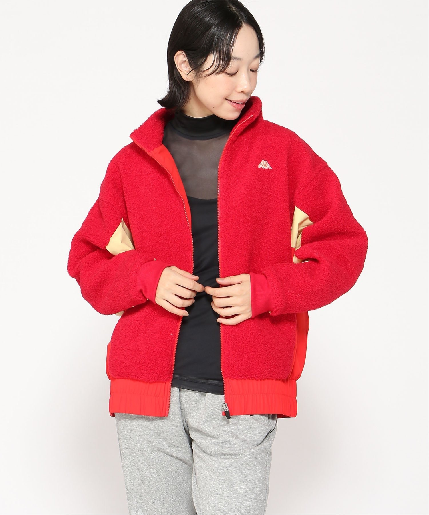 ニッキー｜Kappa/(W)ボアフリースジャケット | Rakuten Fashion(楽天