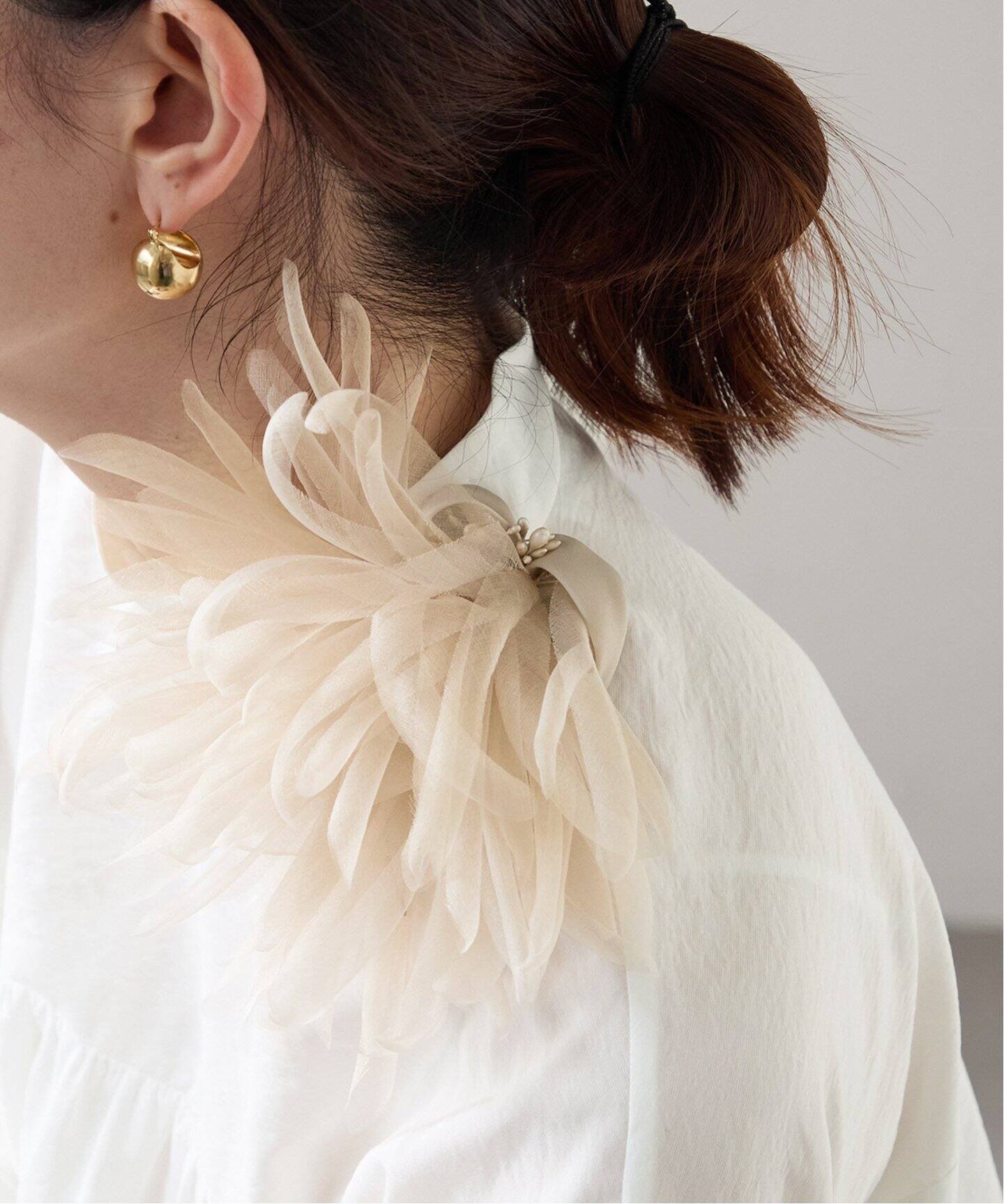 VERMEIL par iena｜《追加》シルクオーガンジーコサージュ | Rakuten