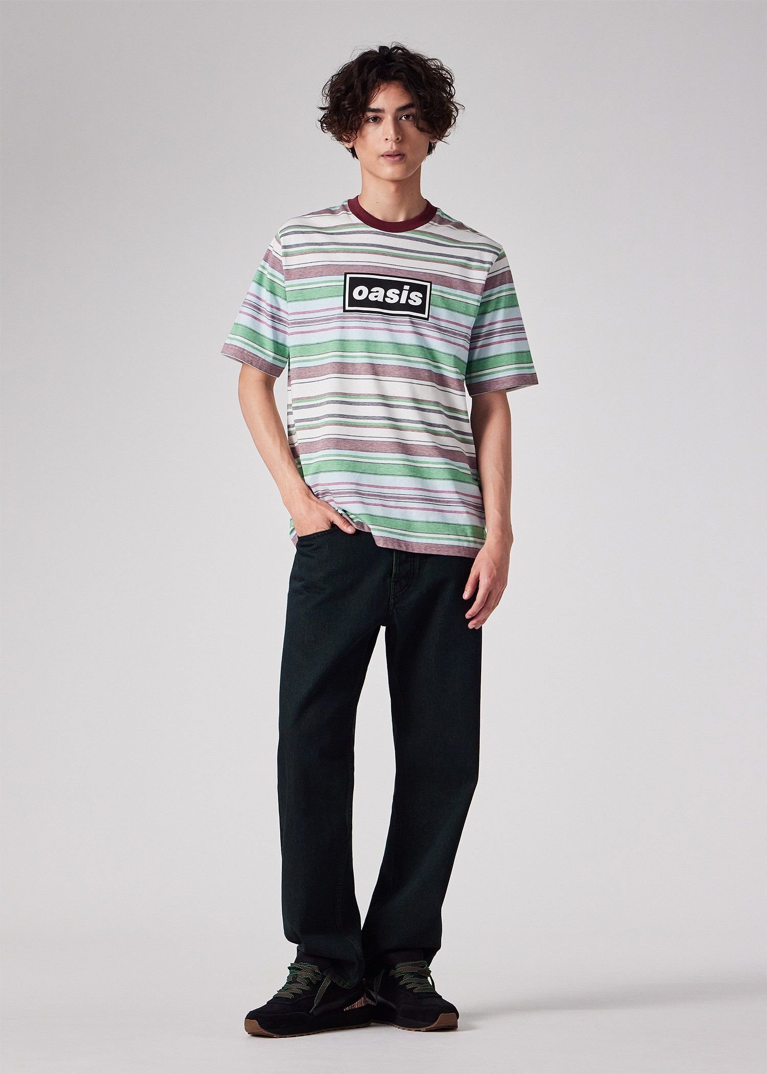 Paul Smith｜Paul Smith × Oasis ストライプ&ロゴ Tシャツ | Rakuten