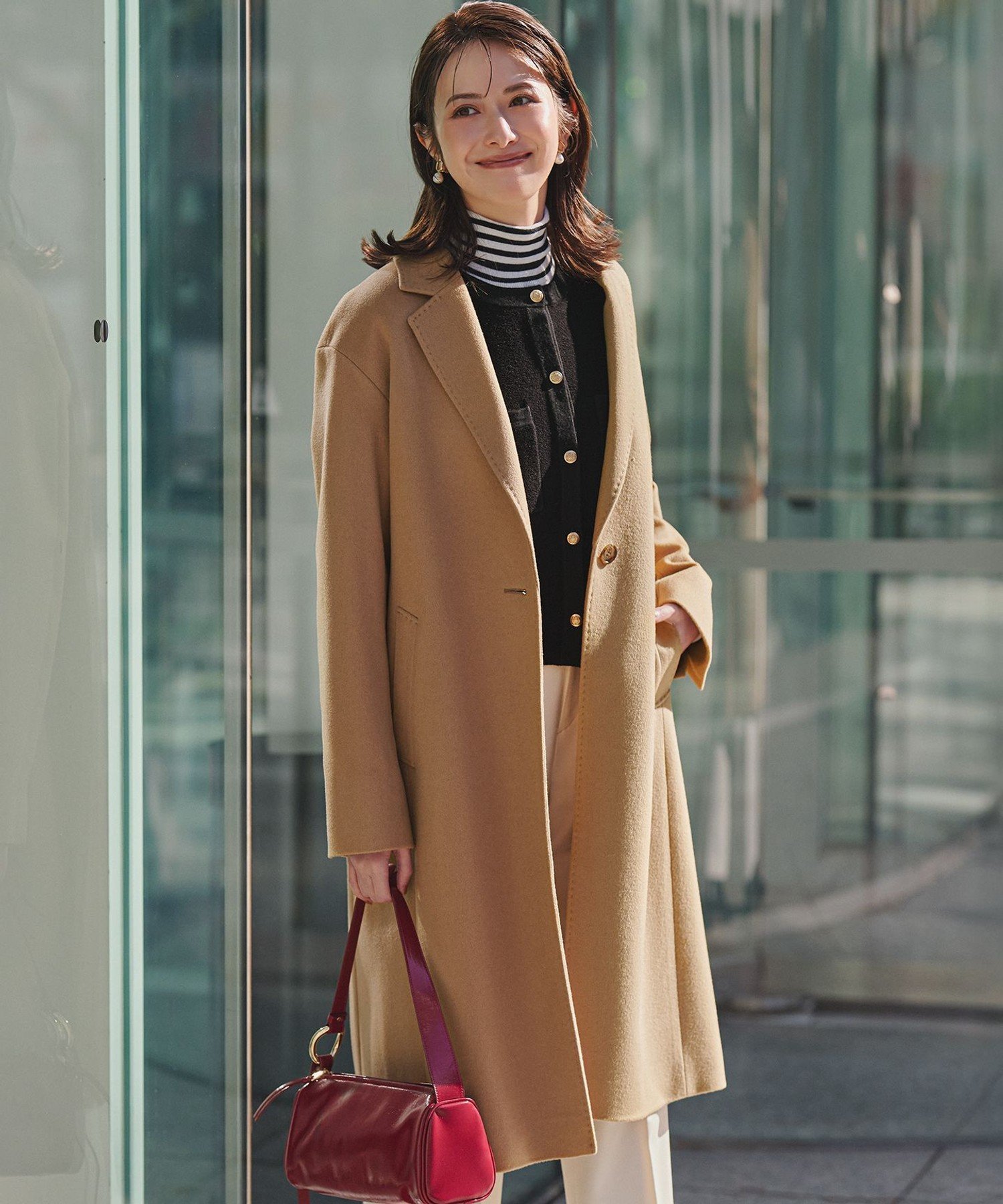 23区｜ウールカシミヤビーバー チェスター コート | Rakuten Fashion