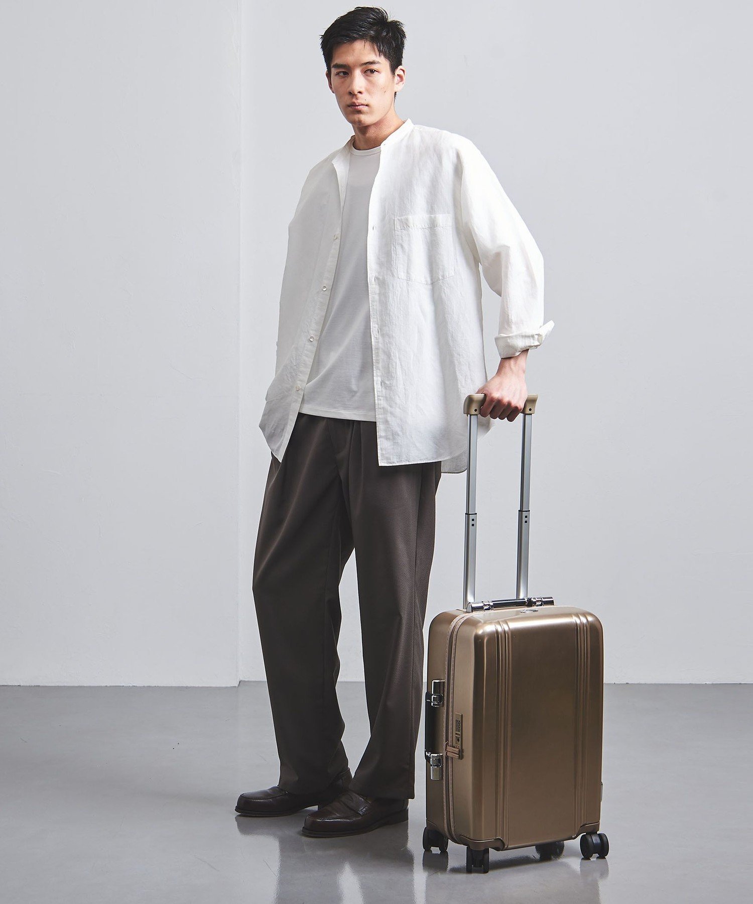 ゼロハリバートン ゴールドキャリーケース ユナイテッドアローズ別注カラー　63L UNITED ARROWS｜【別注】<ZERO HALLIBURTON> 26inc キャリーケース