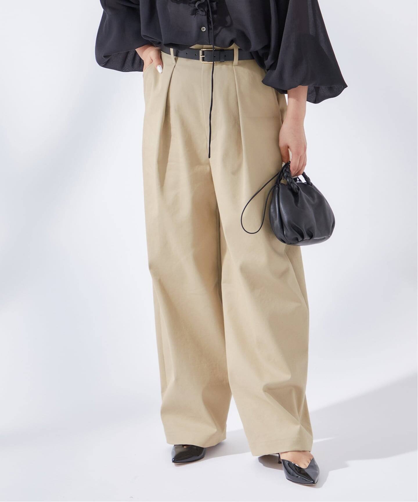 JOURNAL STANDARD L'ESSAGE｜《追加3》CP タックチノパンツ | Rakuten