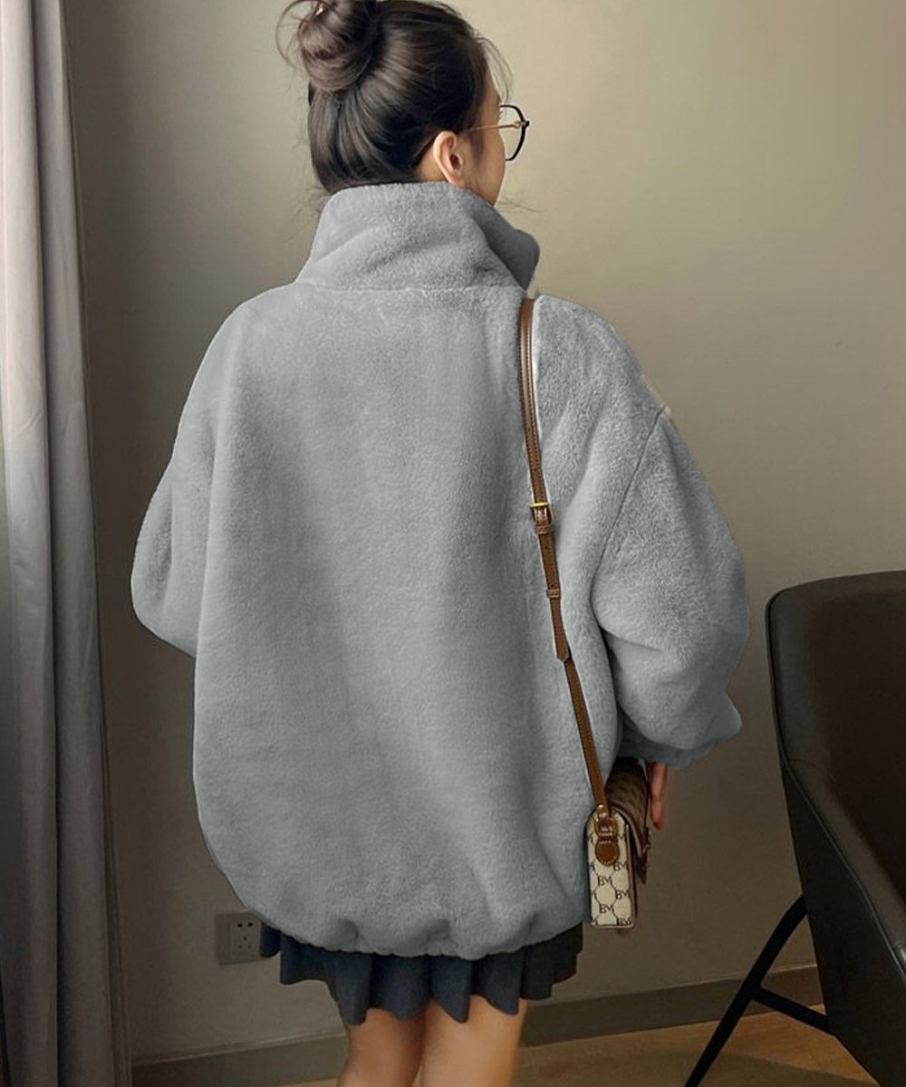 miniministore｜スタンドカラーボアジャケット レディース | Rakuten