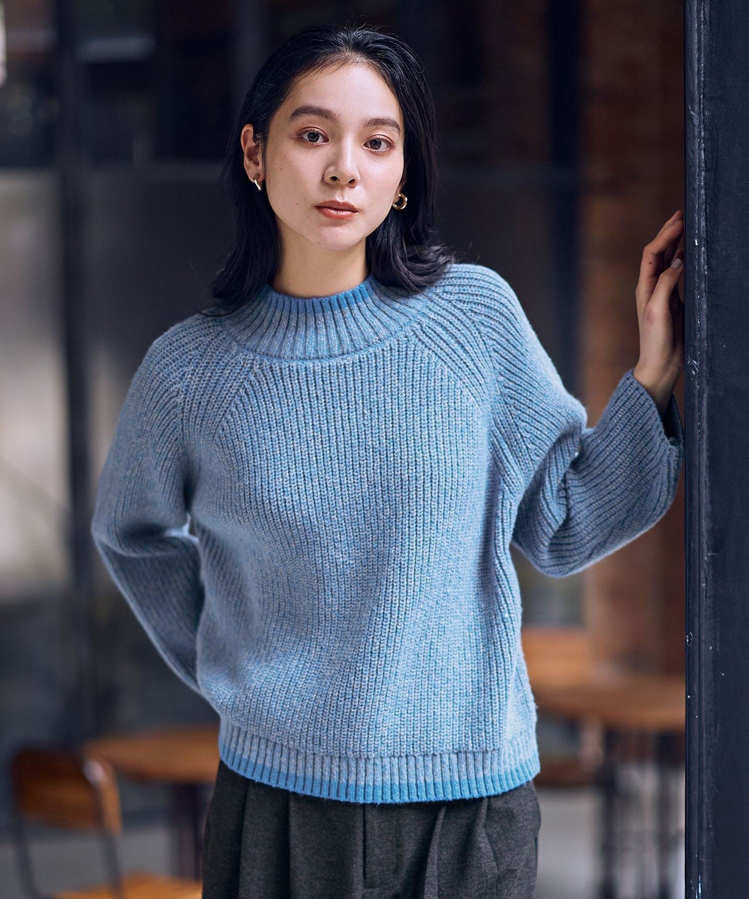 ANY｜【5色展開】バイカラーMIXニット | Rakuten Fashion(楽天