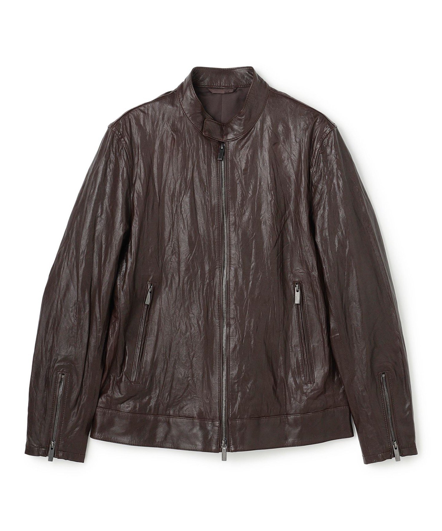 JOSEPH HOMME｜【洗い加工】シュリンクエアレザー シングルライダース